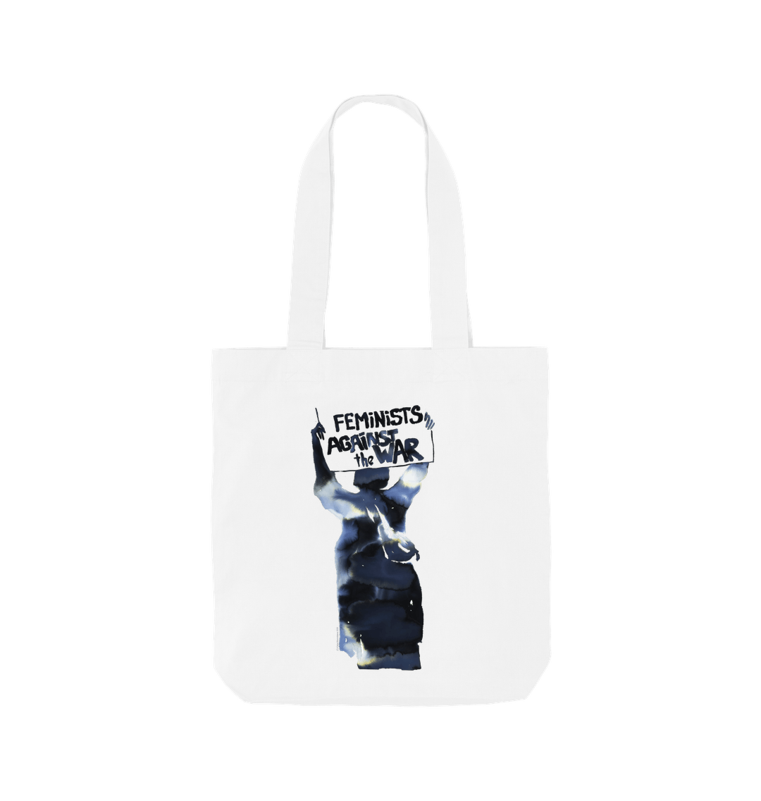 White Printed Bag Front