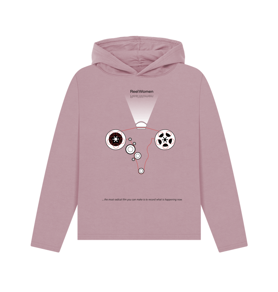 Mauve Reel\/Real Women - by Rachel Ara Relaxed \"womens\" hoodie
