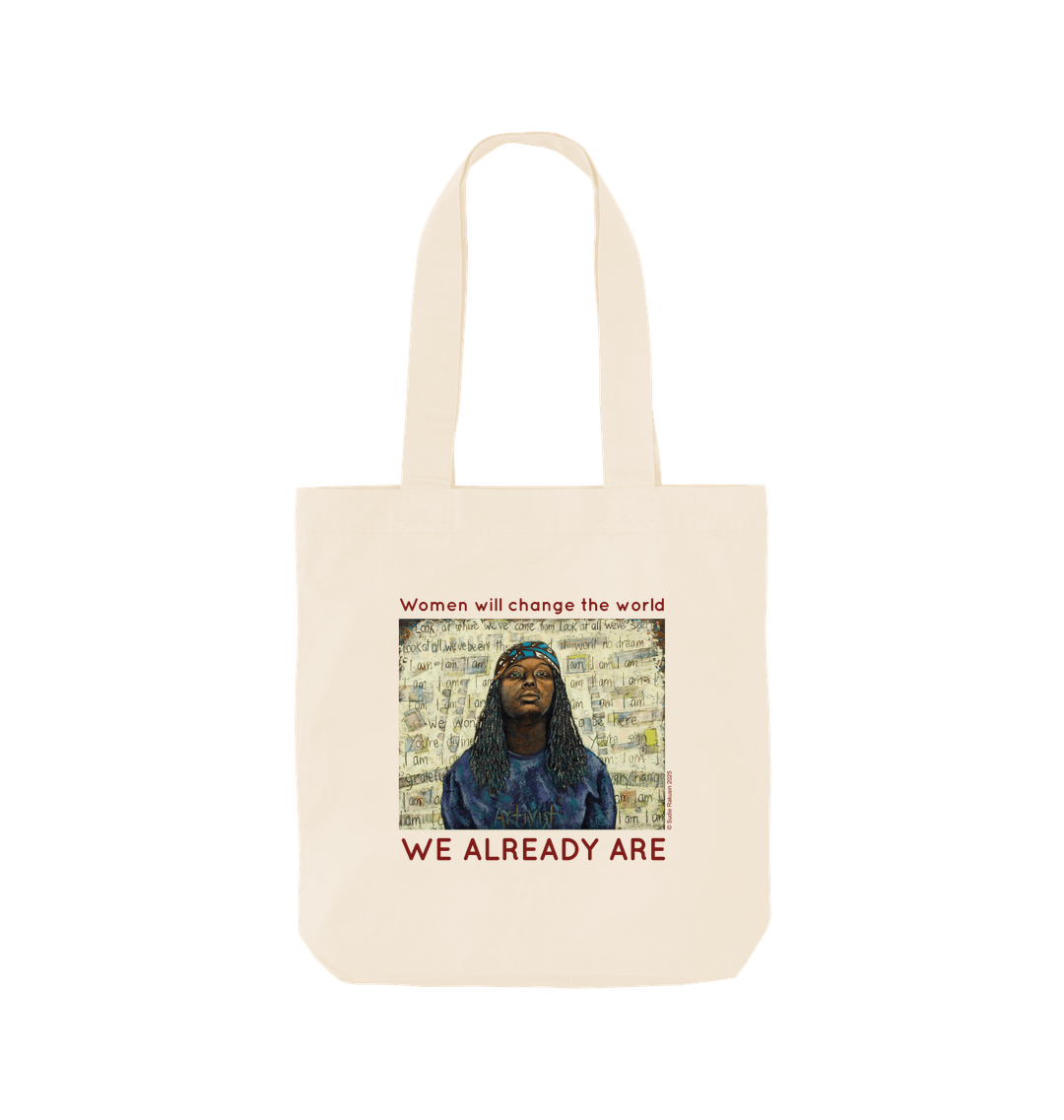 Natural Printed Bag Front