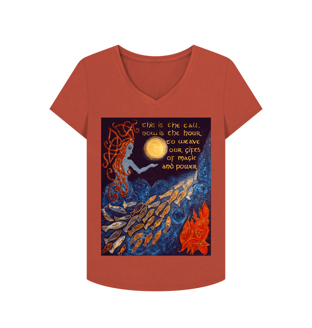 Rust The Spell - Women's V Neck Tshirt
