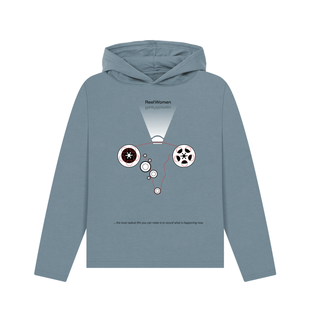 Stone Blue Reel\/Real Women - by Rachel Ara Relaxed \"womens\" hoodie