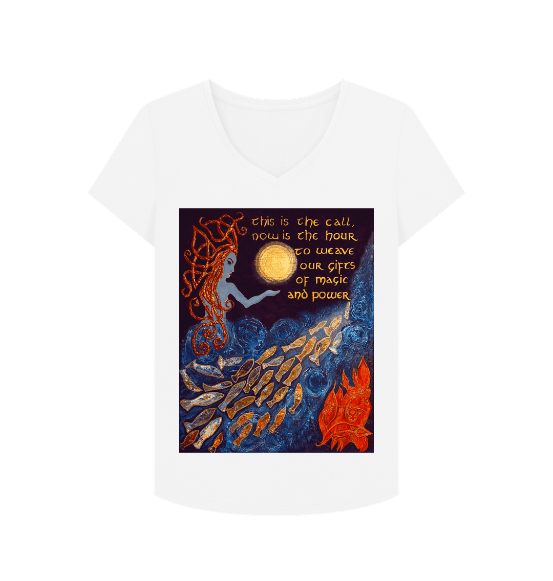 White The Spell - Women's V Neck Tshirt