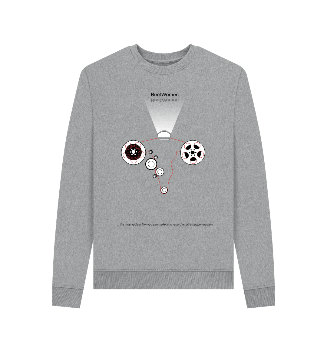 Light Heather Printed Sweater Front