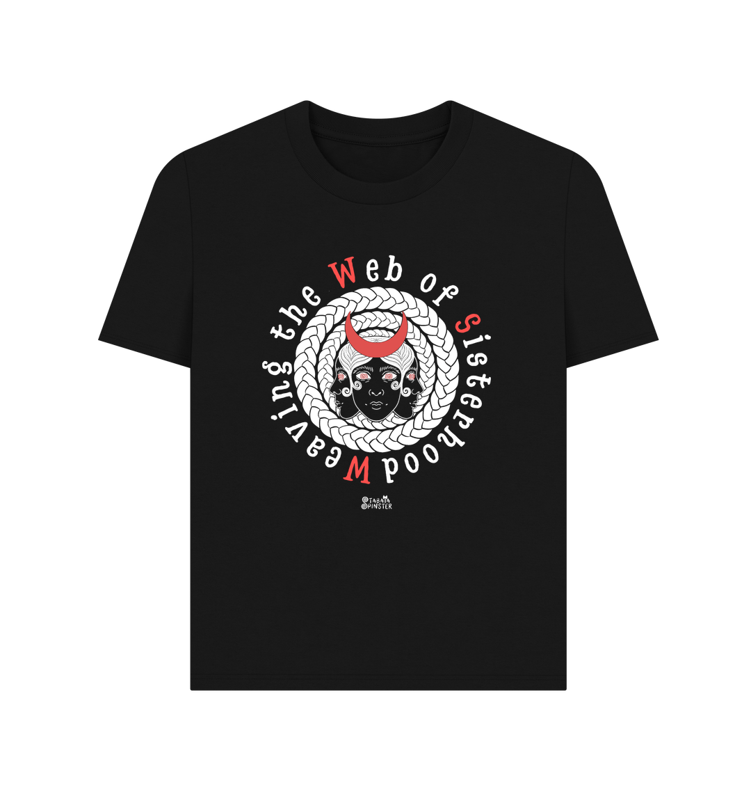 Black Printed T-shirt Front