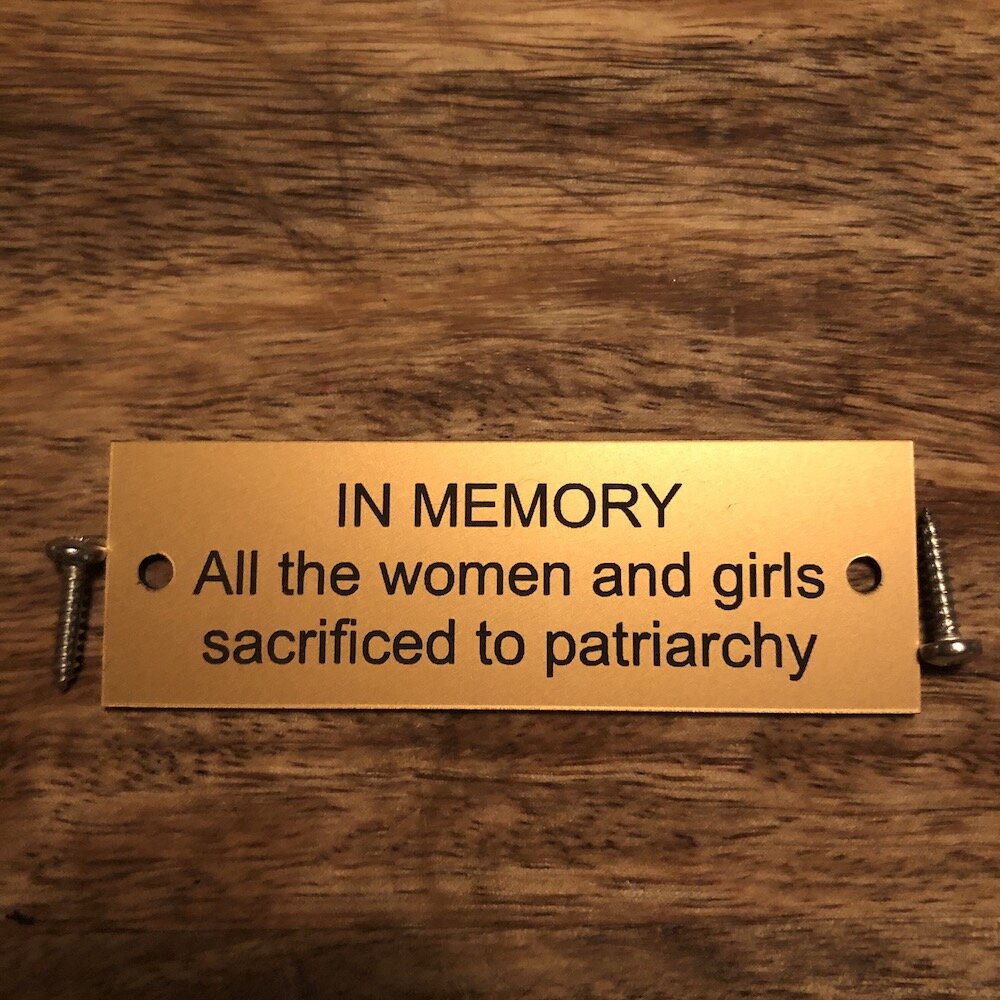 FiLiA Memorial Bench Plaque x 3