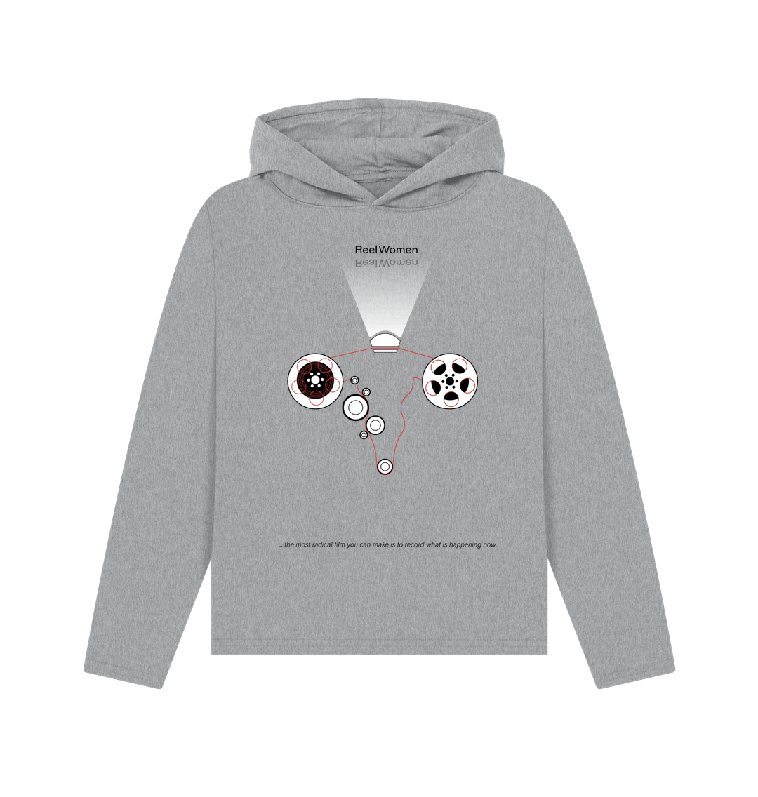 Athletic Grey Reel\/Real Women - by Rachel Ara Relaxed \"womens\" hoodie
