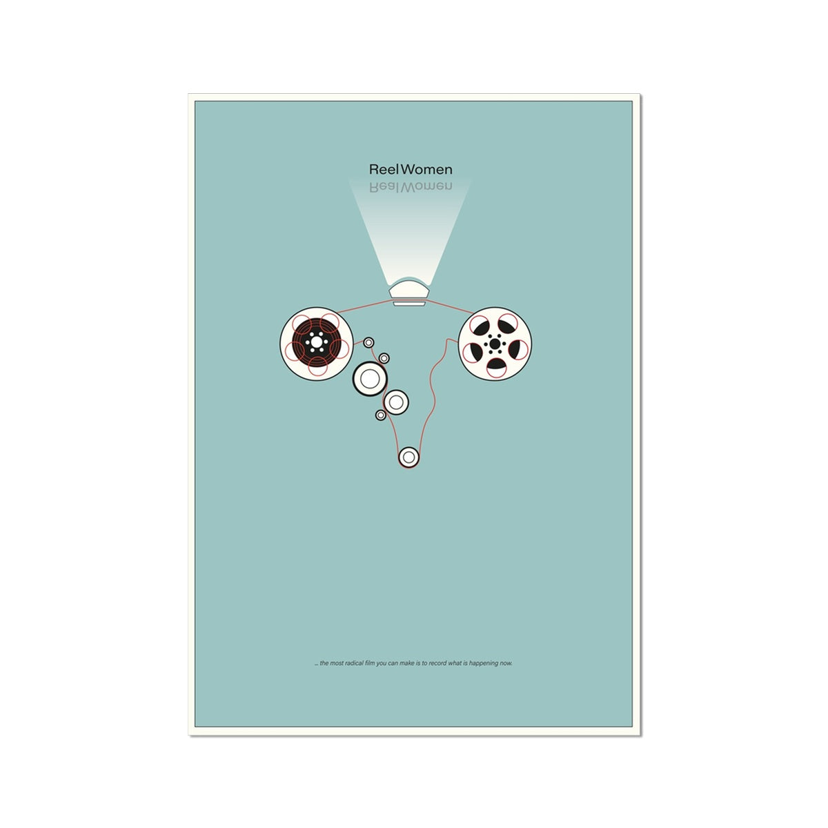 Rachel Ara 'Reel Women' Wall Art Poster (Blue)