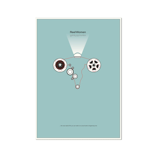 Rachel Ara 'Reel Women' Wall Art Poster (Blue)