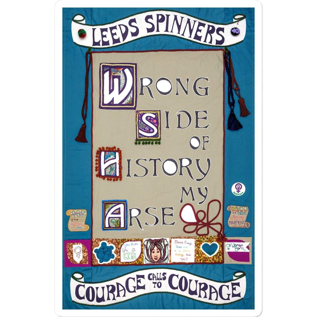 Leeds Spinners Wrong Side of History my Arse Sticker