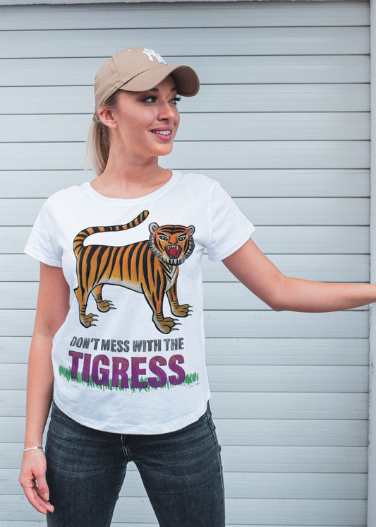 Nina Edge 'Don't Mess with the Tigress' Women's Organic T-Shirt