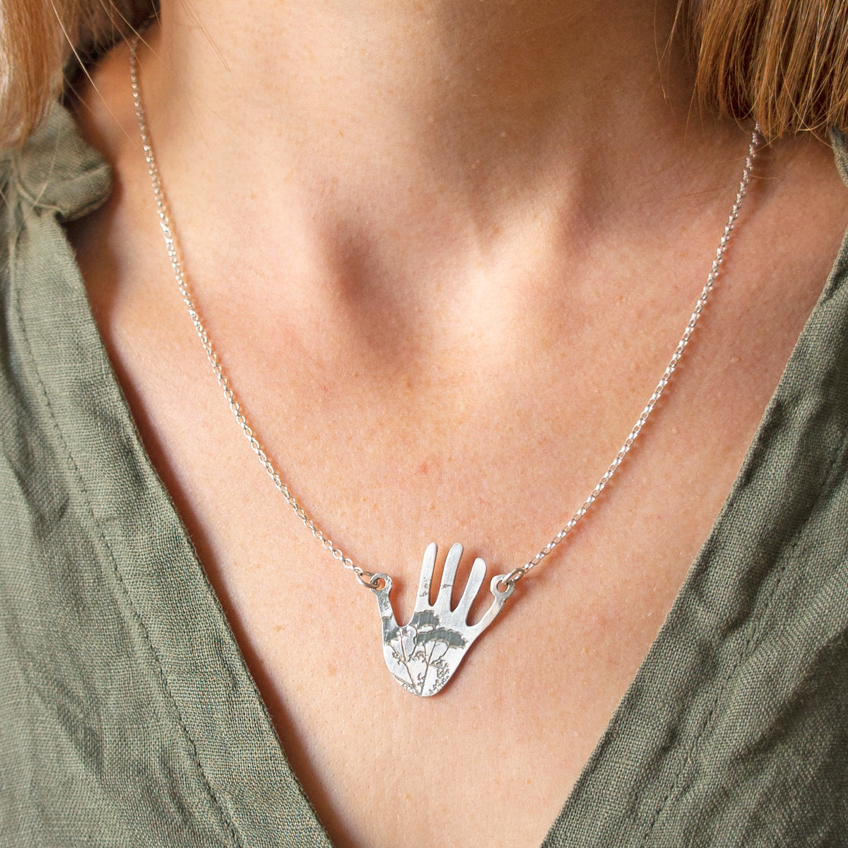 Dittany Rose Sterling Silver 'Stop' Necklace - Limited Edition