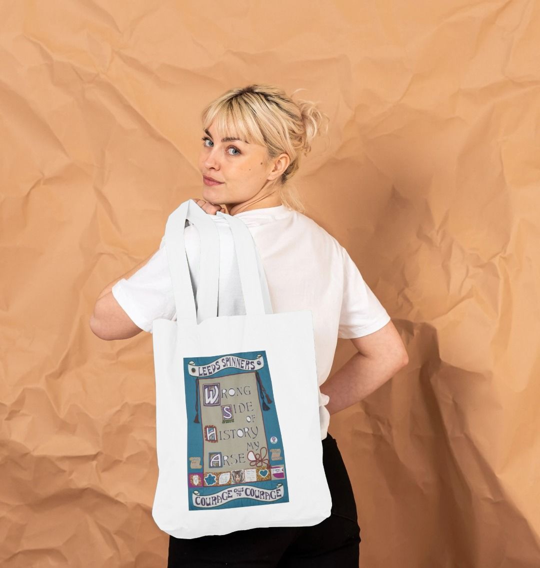 Leeds Spinners 'Wrong Side of History my Arse' Organic Tote Bag