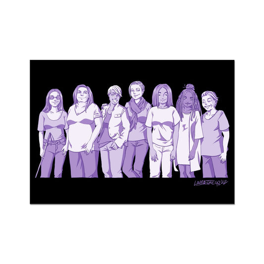 Laura Strego 'Intersectionality' Wall Art Poster (Black)