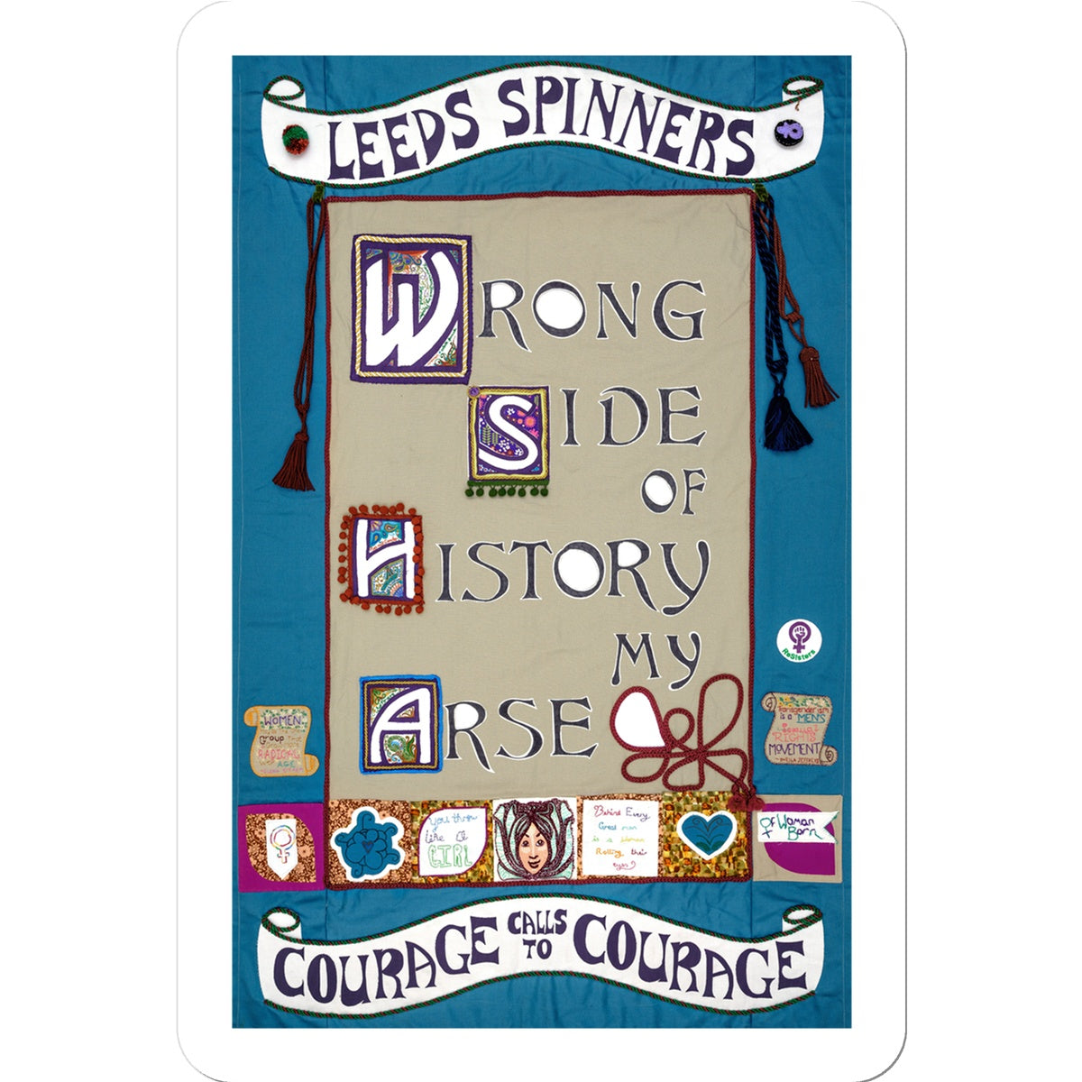 Leeds Spinners Wrong Side of History my Arse Sticker