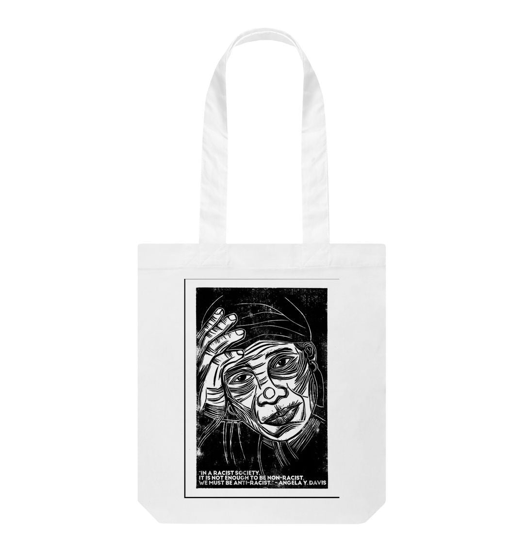 White Cassia Roriz In a Racist Society Tote Bag
