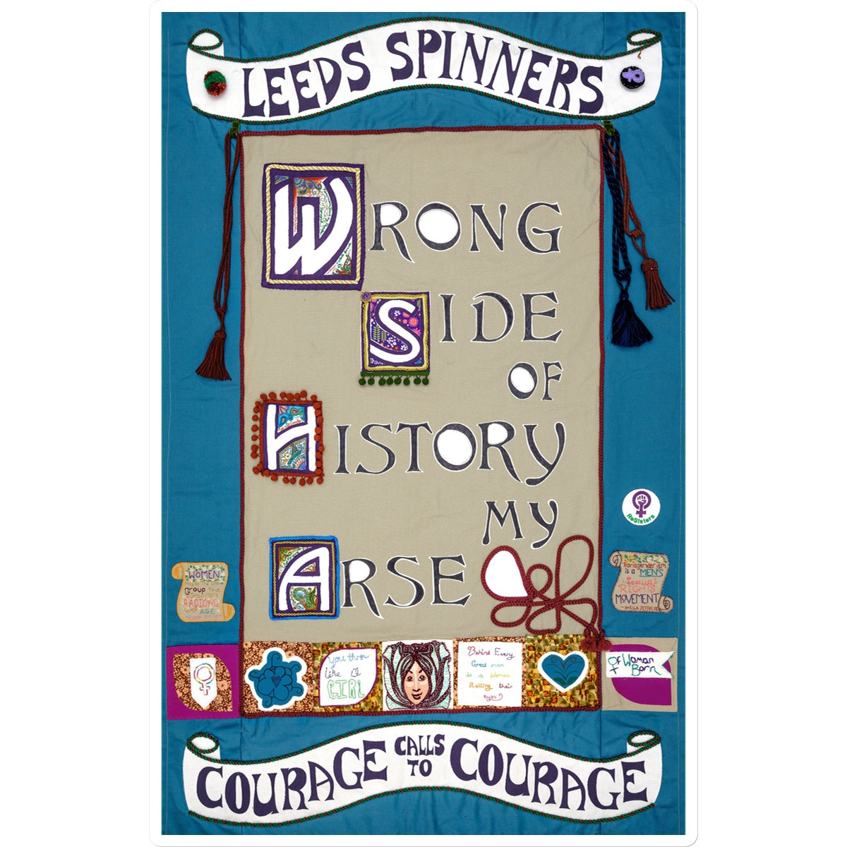 Leeds Spinners Wrong Side of History my Arse Sticker