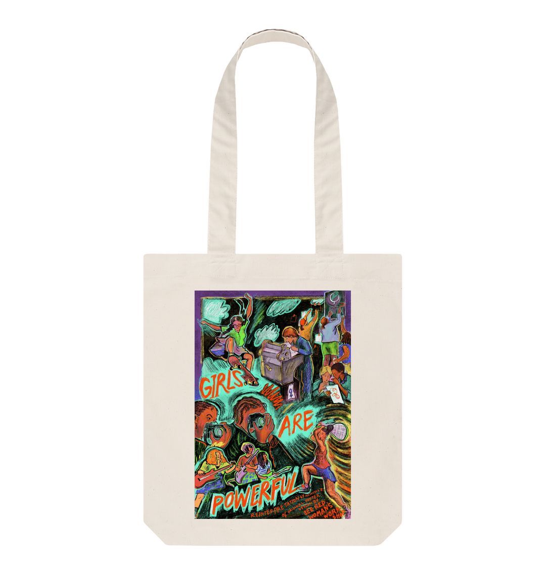 Natural Alexandra Zamudio Girls Are Powerful Tote Bag