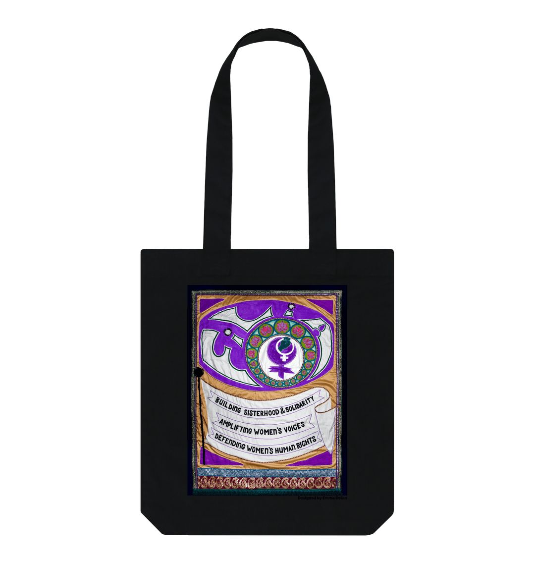 Black FiLiA Banner Tote Bag