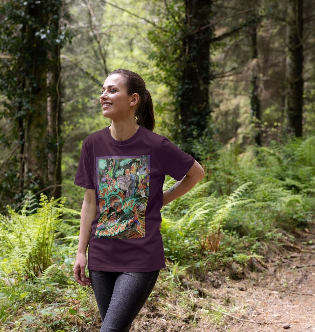 Alejandra Zamudio 'Girls are Powerful' Unisex Style T-Shirt