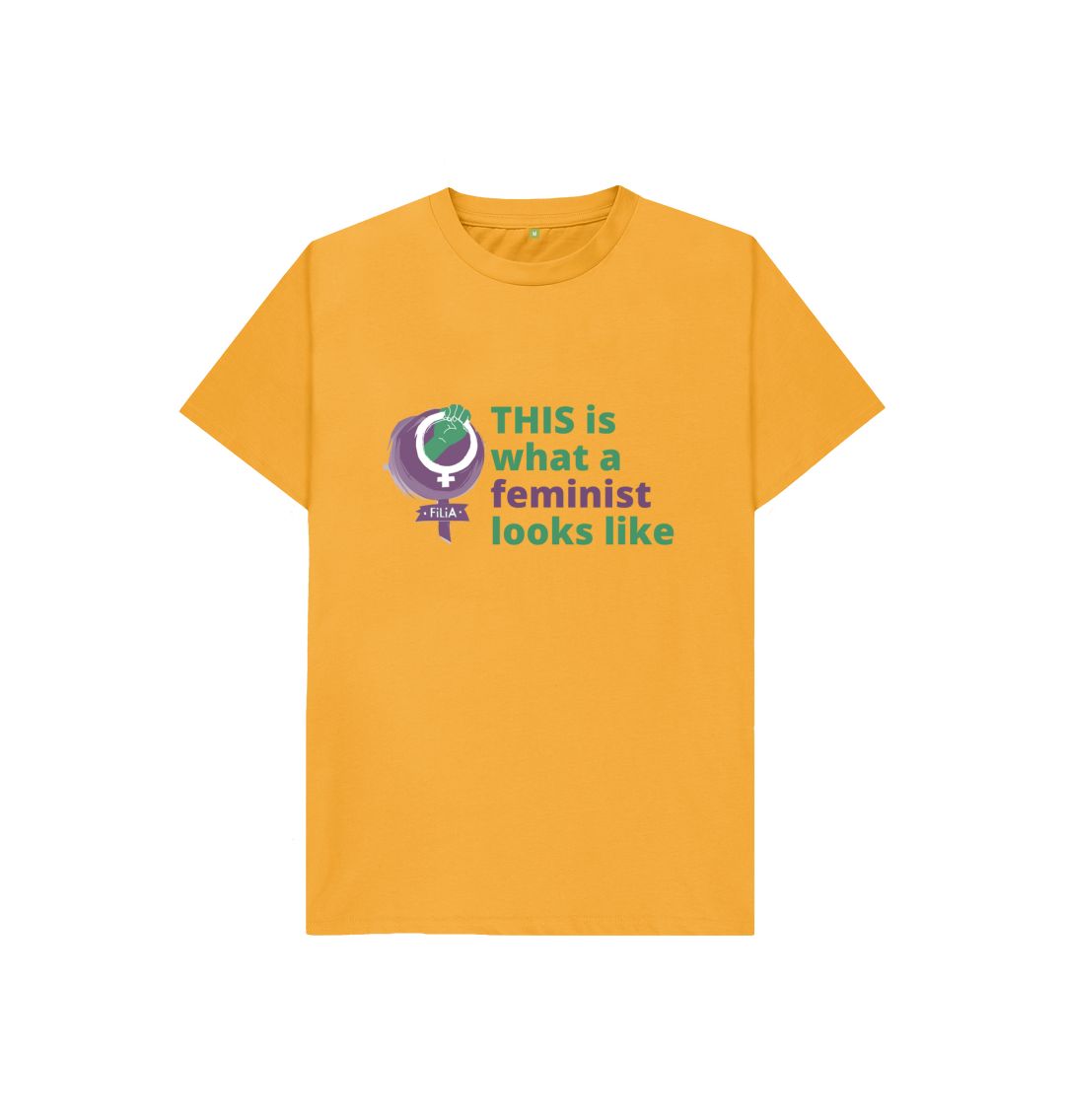 Mustard THIS is what a Feminist looks like FiLiA T-Shirt - Kids