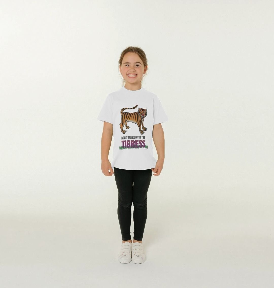 Nina Edge 'Don't Mess with the Tigress' Kids Organic T-Shirt