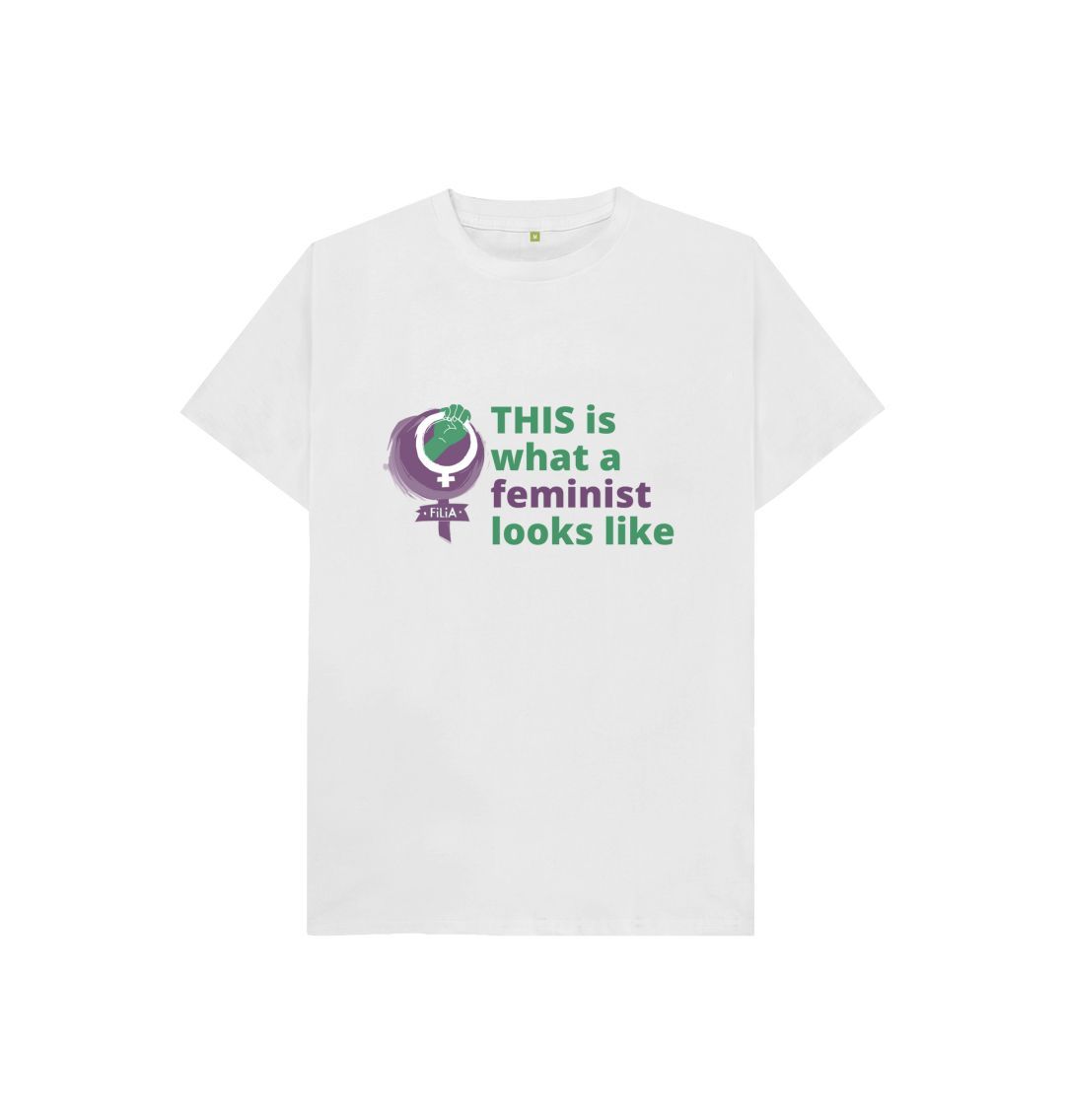 White THIS is what a Feminist looks like FiLiA T-Shirt - Kids