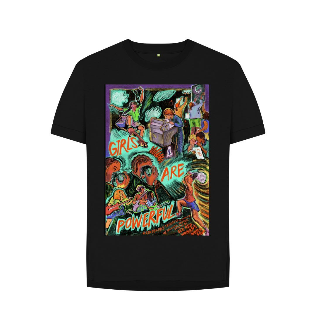 Black Alejandra Zamudio Girls are Powerful T-Shirt