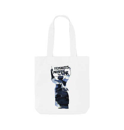 White Printed Bag Front