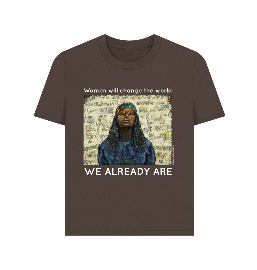 Chocolate Printed T-shirt Front