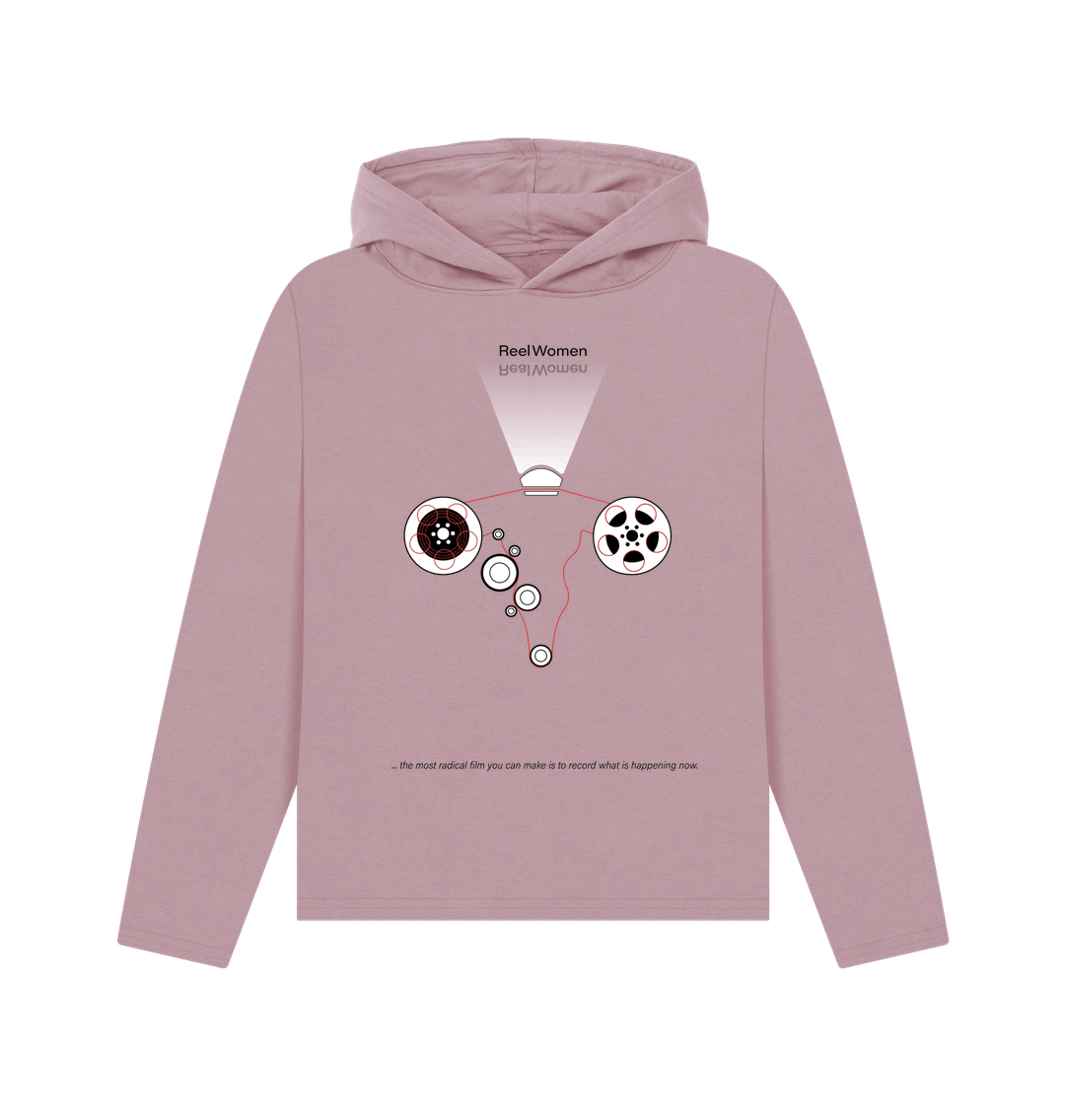 Mauve Reel\/Real Women - by Rachel Ara   Relaxed \"womens\" hoodie