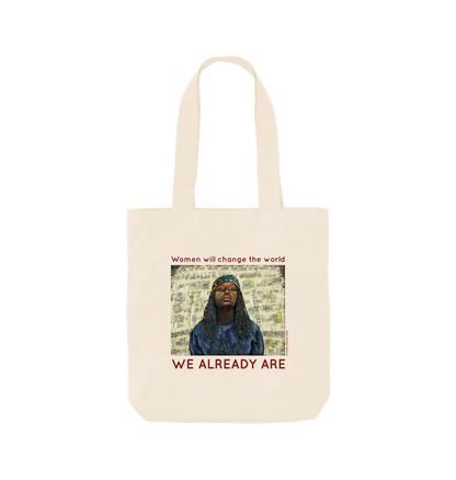 Natural Printed Bag Front