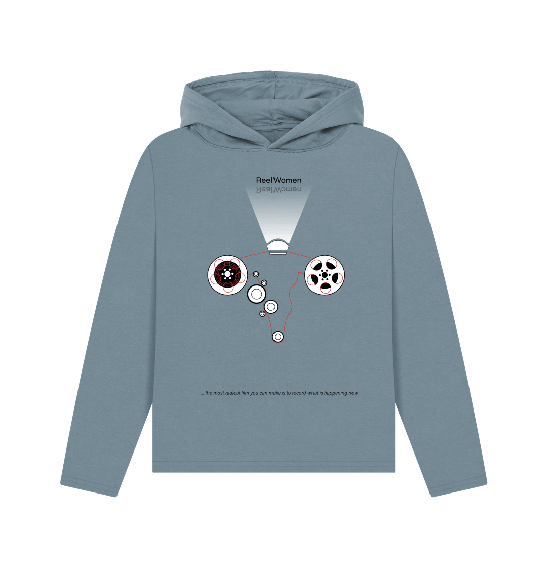 Stone Blue Reel\/Real Women - by Rachel Ara   Relaxed \"womens\" hoodie