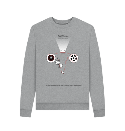 Light Heather Printed Sweater Front