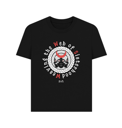 Black Printed T-shirt Front