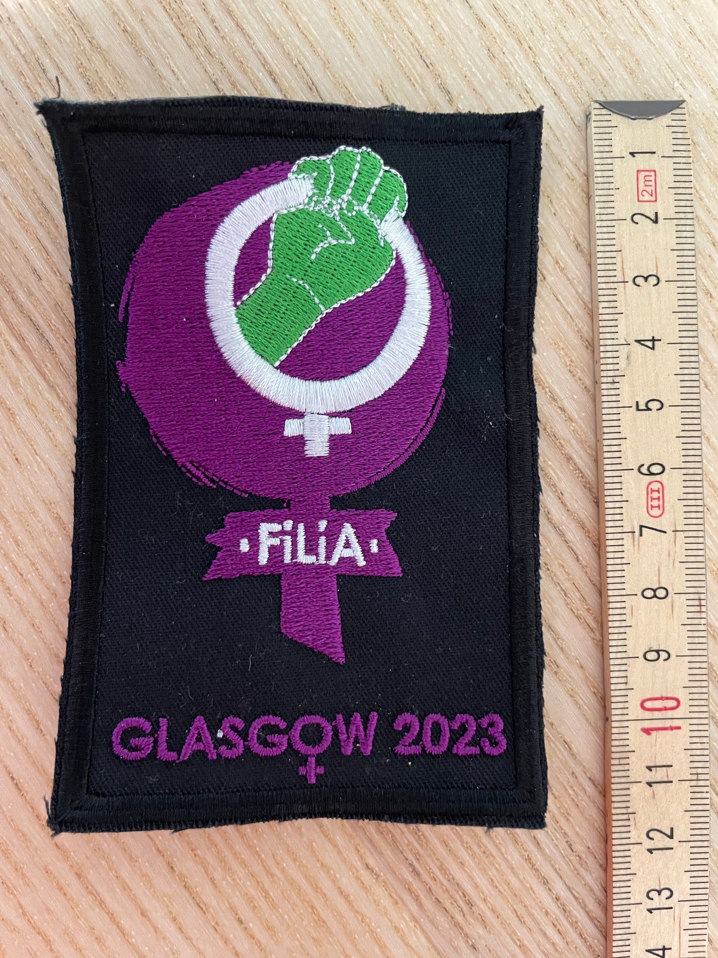 FiLiA Glasgow 2023 sew on patch. **PRE ORDER**
