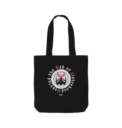 Black Printed Bag Front