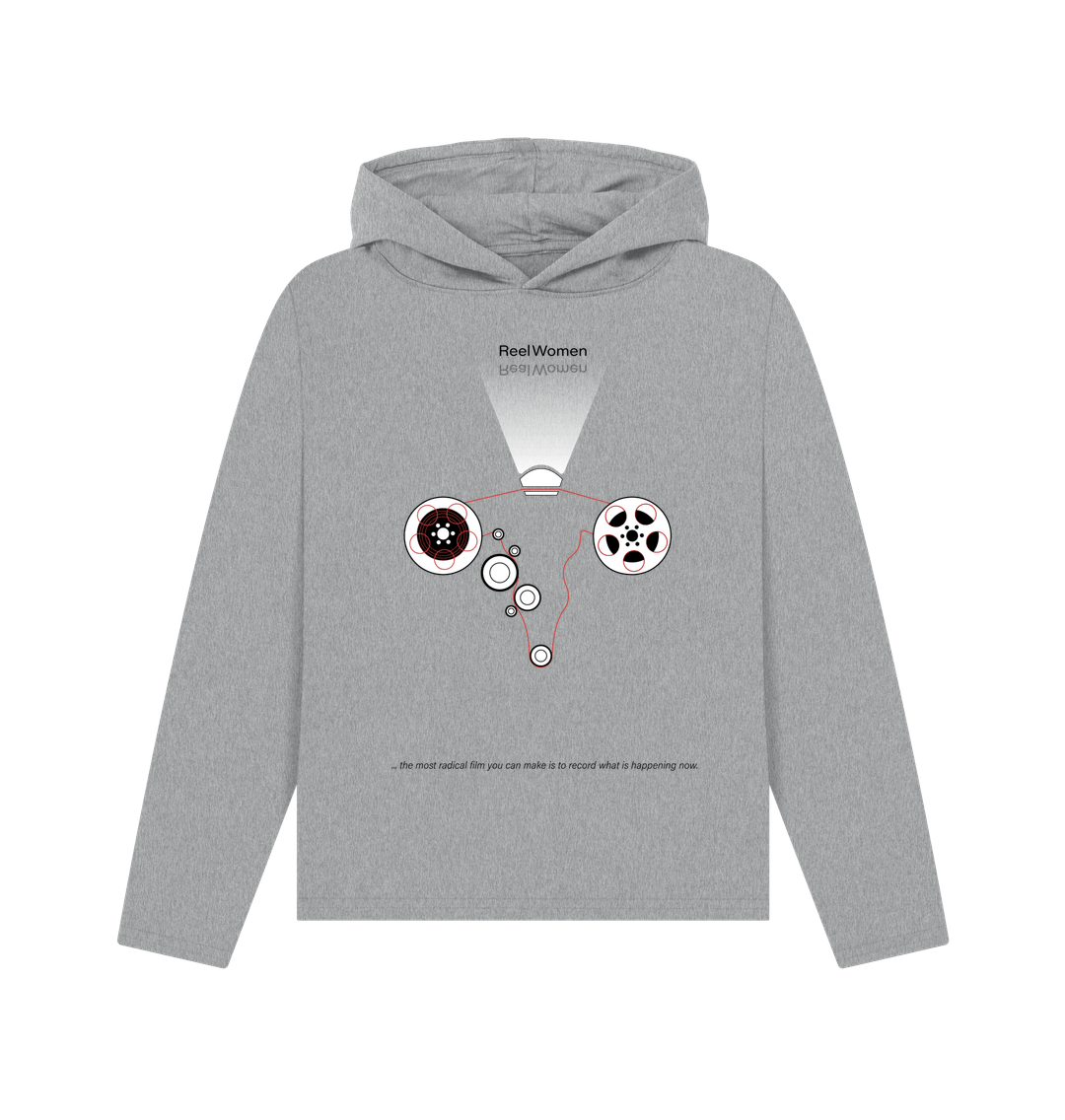 Athletic Grey Reel\/Real Women - by Rachel Ara   Relaxed \"womens\" hoodie