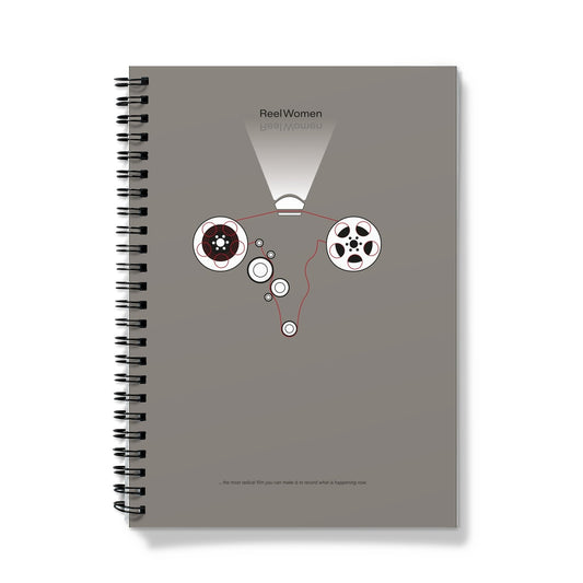 Rachel Ara 'Reel Women' Notebook (Grey)