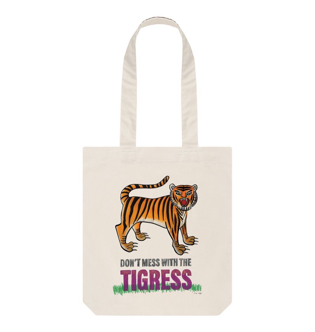 Natural Nina Edge Don't Mess With the Tigress Tote Bag