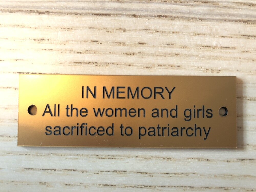 FiLiA Memorial Bench Plaque