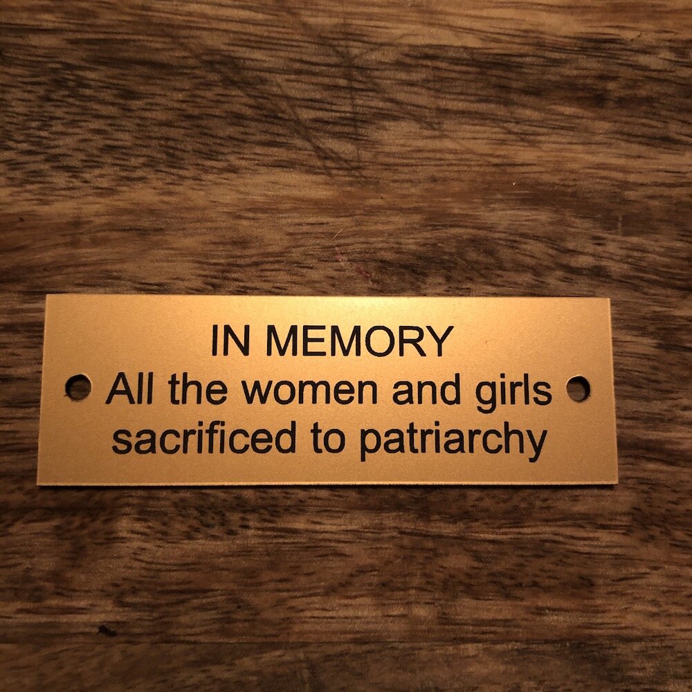 FiLiA Memorial Bench Plaque