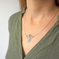 Dittany Rose Sterling Silver 'Stop' Necklace - Limited Edition