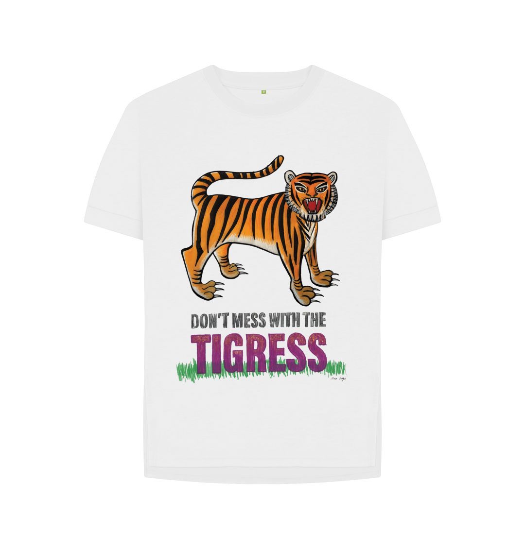 White Nina Edge Don't Mess with the Tigress T-Shirt