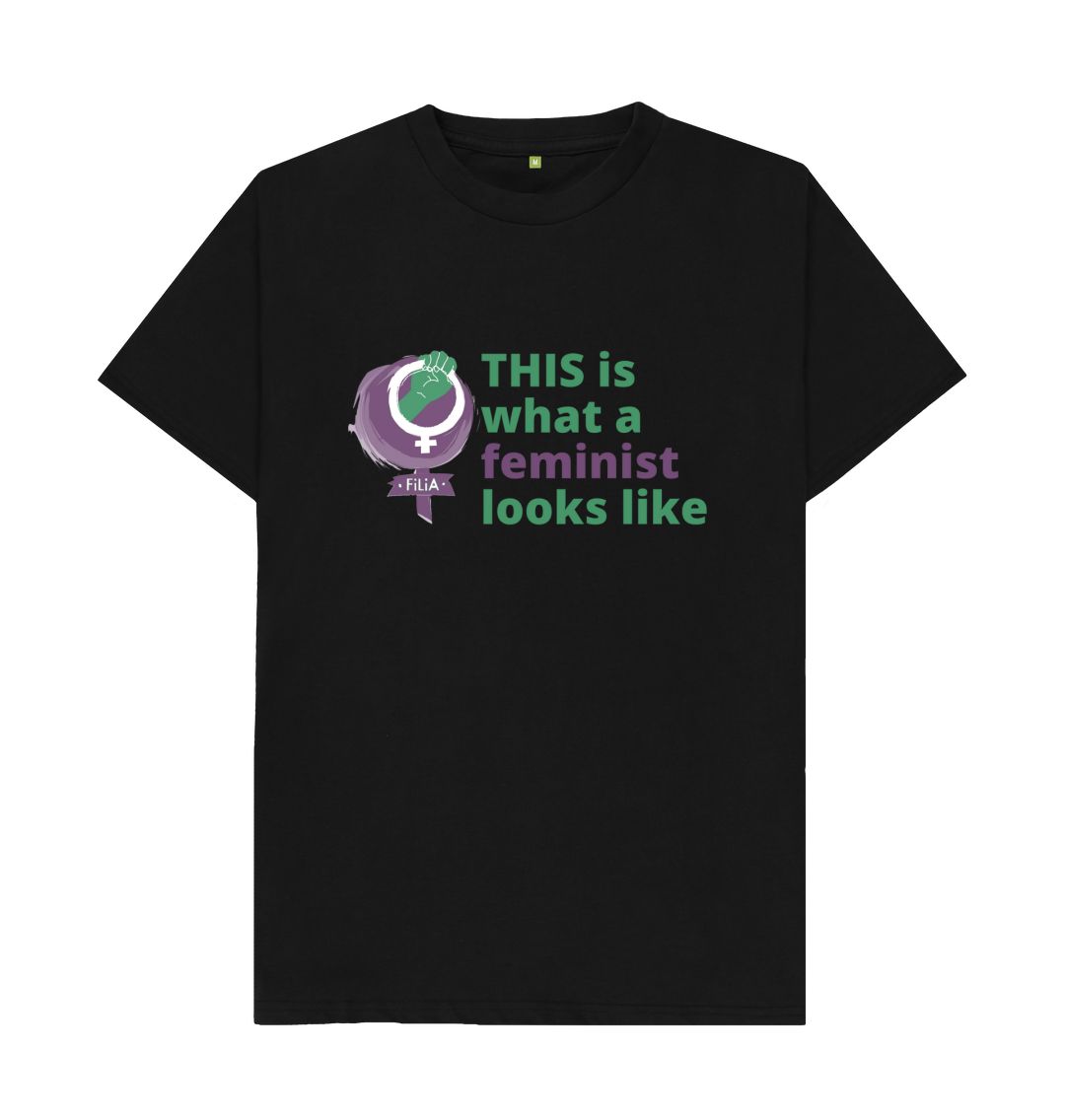 Black THIS is what a feminist looks like Men's Style T-Shirt