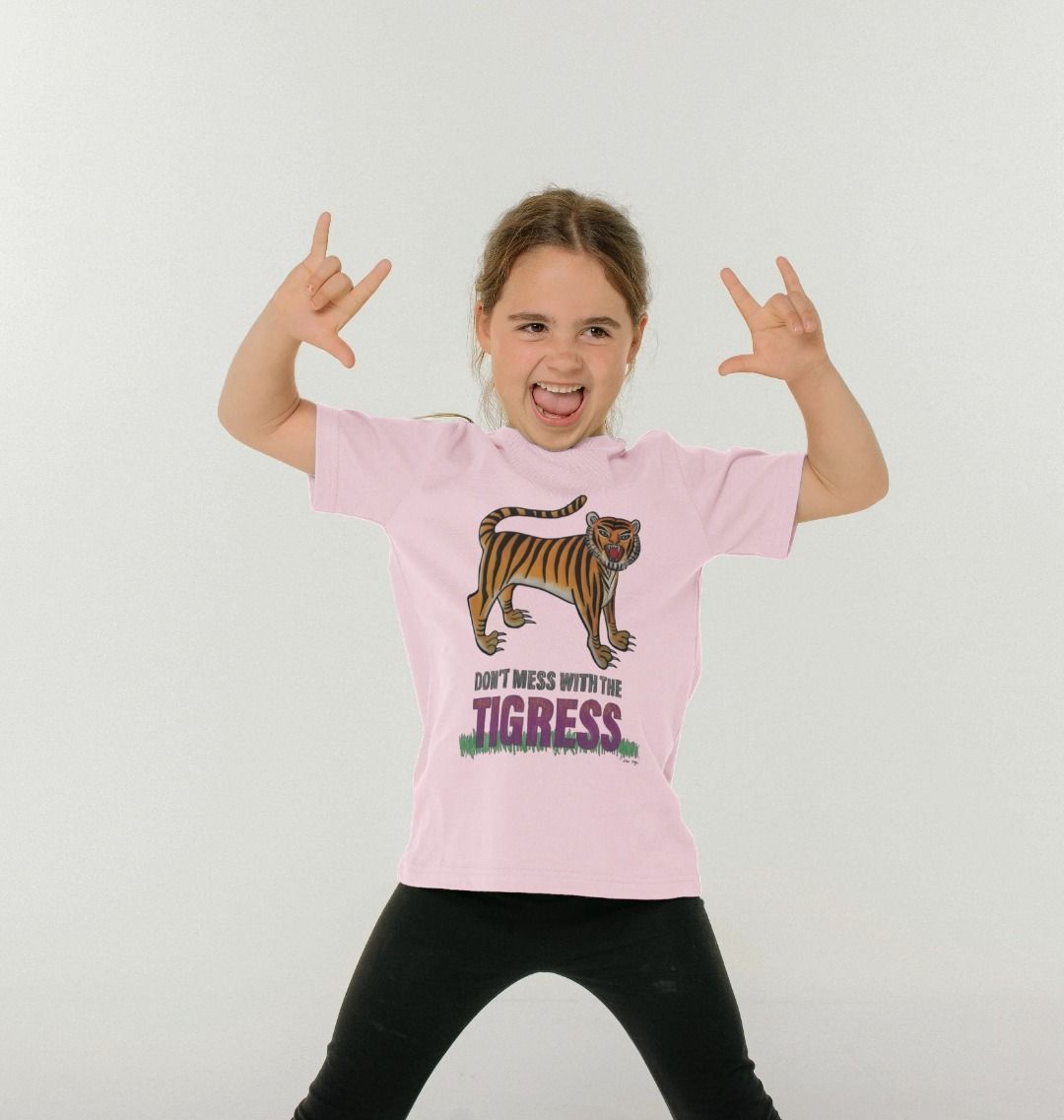 Nina Edge 'Don't Mess with the Tigress' Kids Organic T-Shirt