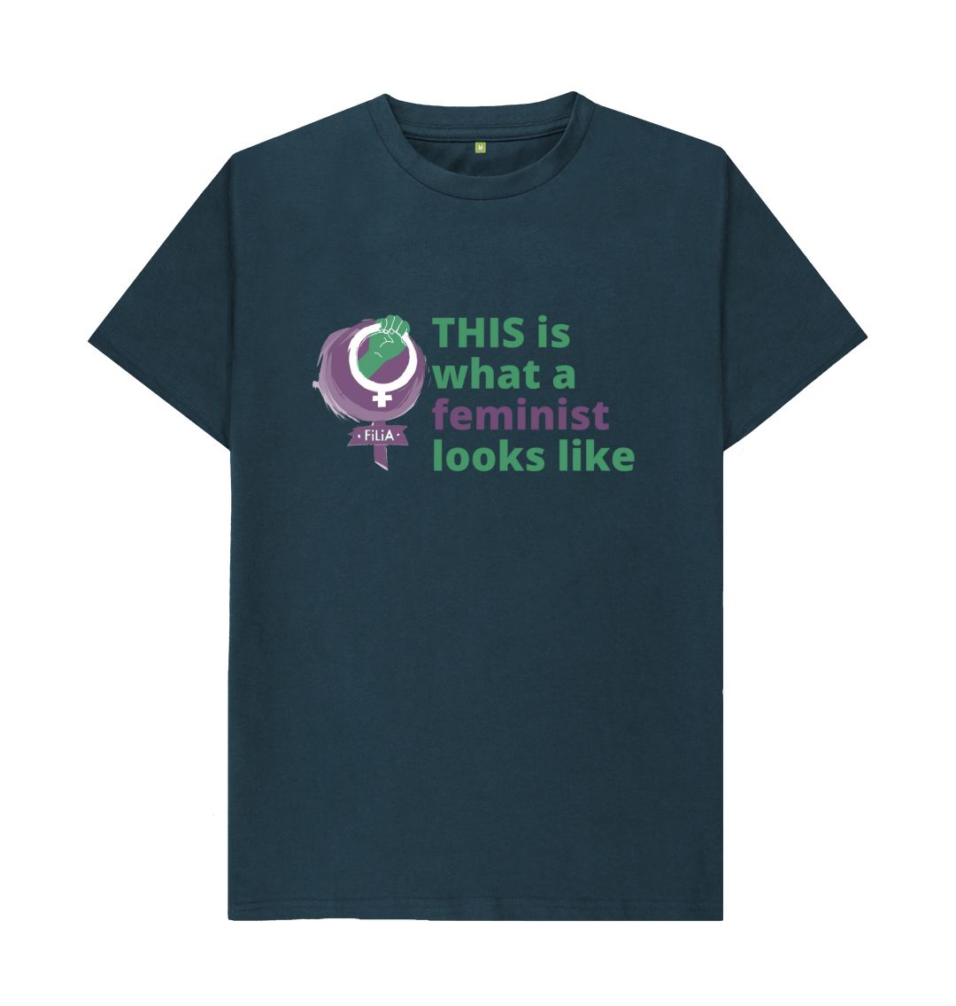 Denim Blue THIS is what a feminist looks like Men's Style T-Shirt